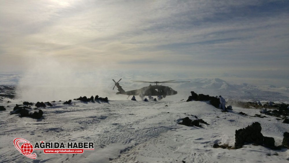 Ağrı Tendürek'te PKK Darbe 2 Mağara Dolusu Mühimmat İmha Edildi