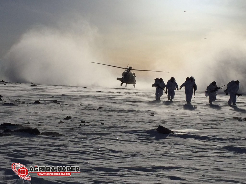 Ağrı Tendürek'te PKK Darbe 2 Mağara Dolusu Mühimmat İmha Edildi
