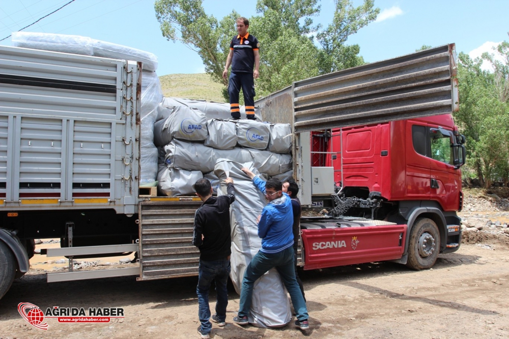 Ağrı'nın Hamur İlçesinde Yaşanan Sel Sonrası İlk Kareler