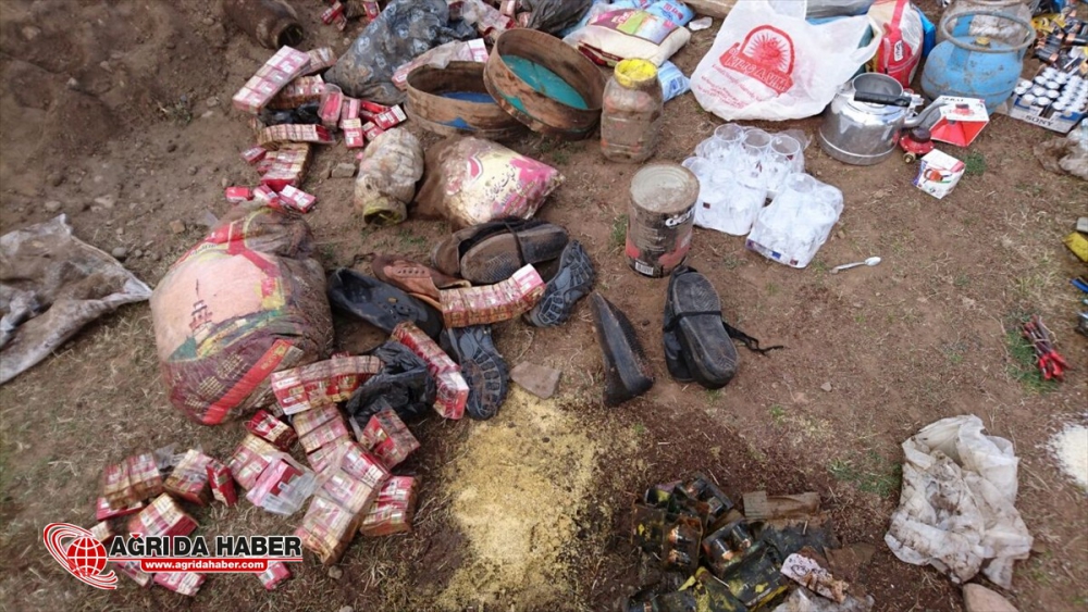 Ağrı'da PKK Cephaneliği Ele Geçirildi