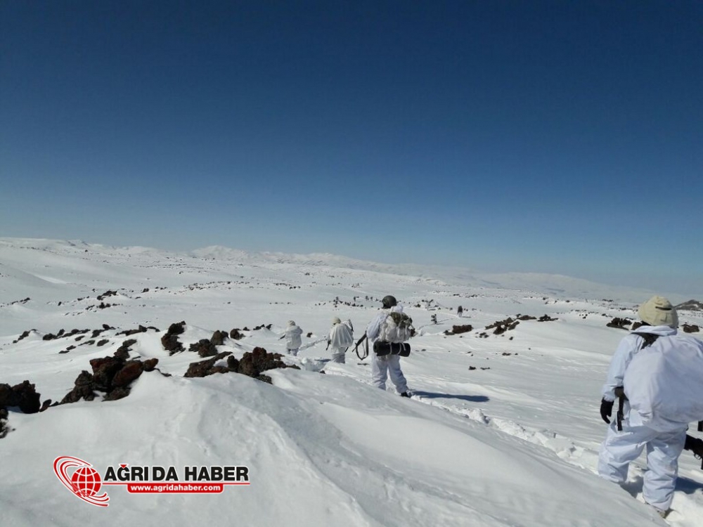 Tendürek'te operasyon 15 Mağara İmha Edildi