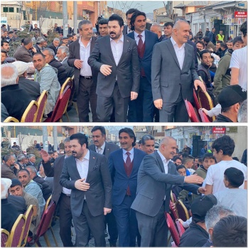 Savcı Sayan, AK Parti MKYK Üyesi Burhan Kayatürk Taşlıçay'da