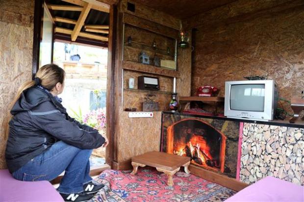 Kuzenine inat ceviz ağacına ev yaptı