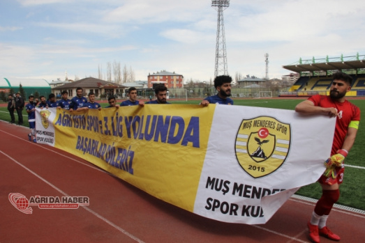 Ağrı 1970 Spor Muş Menderes Spor'u Yenerek Şampiyon Oldu!