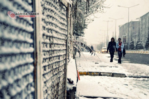 Ağrı Kar Yağışı Manzara Resimleri