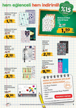 Migros 1-12 Eylül Okul Ürünleri İndirim Kampanyası Kataloğu