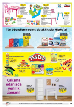 Migros 1-12 Eylül Okul Ürünleri İndirim Kampanyası Kataloğu