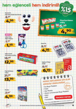 Migros 1-12 Eylül Okul Ürünleri İndirim Kampanyası Kataloğu