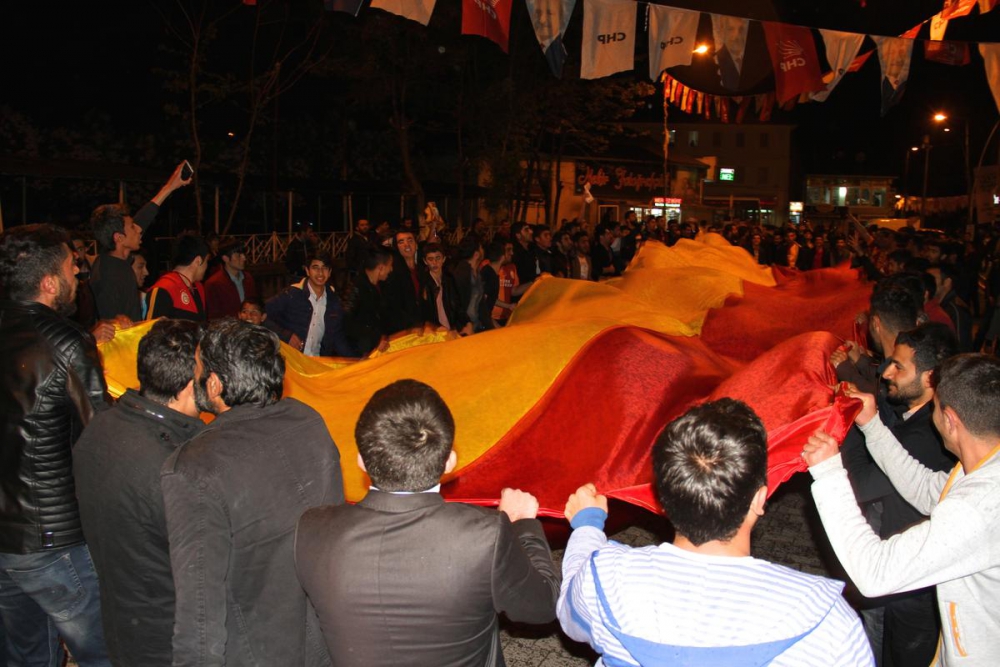 Ağrı'da Galatasaray Taraftarının şampiyonluk Sevinci