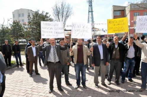 Patnos'ta Kentsel Dönüşüm Protestosu