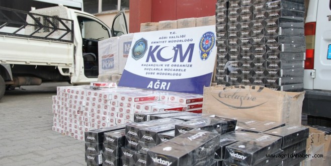 Ağrı'da 52 Bin 320 Paket Kaçak Sigara Ele Geçirildi