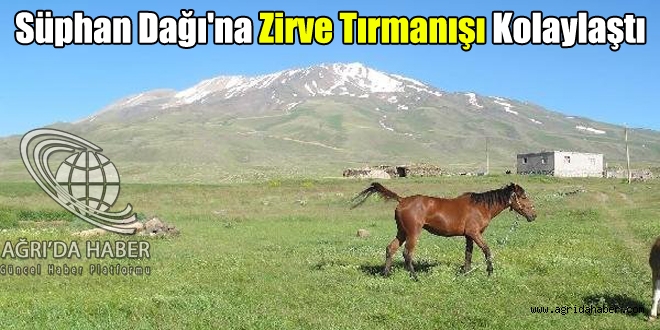 Süphan Dağına Zirve Tırmanışı Kolaylaştı