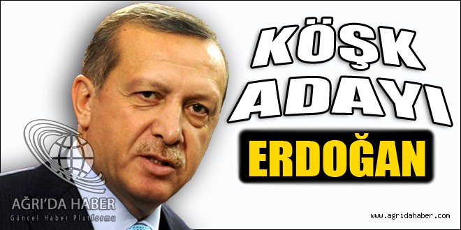 AK Parti'nin Köşk adayı Başbakan Recep Tayyip Erdoğan.