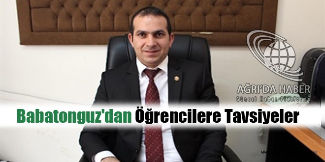 Ertuğrul Babatonguz'dan Öğrencilere Tavsiyeler