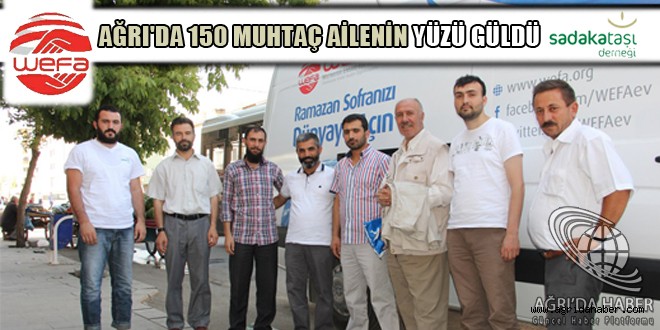 AĞRIDA 150 MUHTAÇ AİLENİN YÜZÜ GÜLDÜ