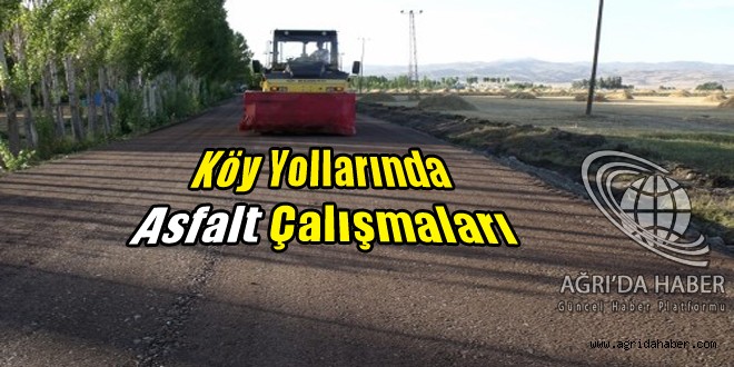Köy Yollarında Asfalt Çalışmaları