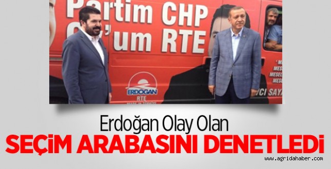 Erdoğan O Minibüsün Önünde Poz Verdi