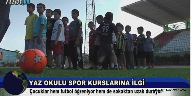 Ağrı'da Yaz Spor Okulu kursları İlgi Görüyor