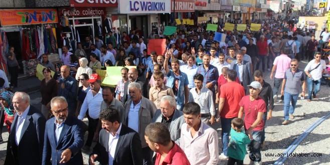 Ağrı'da  1 Eylül Dünya Barış Günü Yürüyüşü Düzenlendi