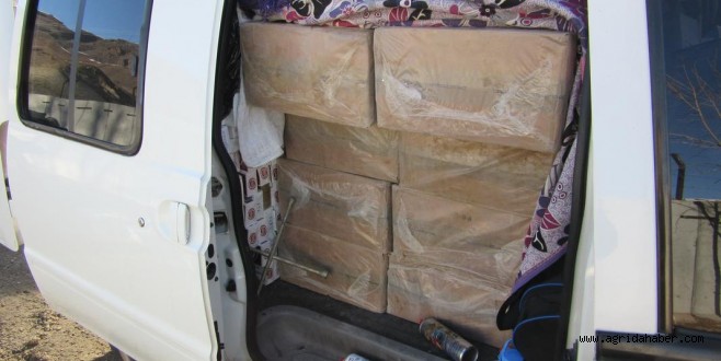 Erzurum'da 25 bin paket kaçak sigara ele geçirildi