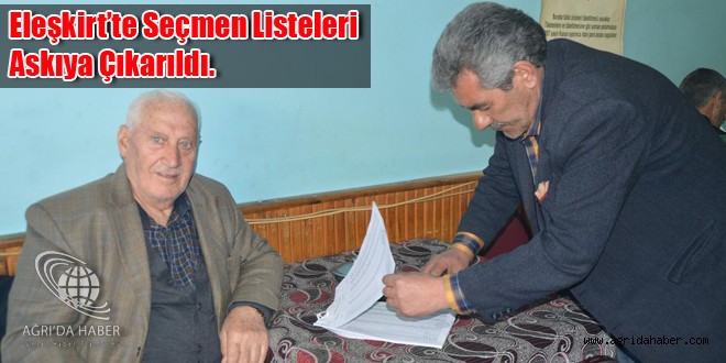 Eleşkirtte Genel seçime doğru