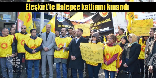 Eleşkirt'te Halepçe katliamı kınandı