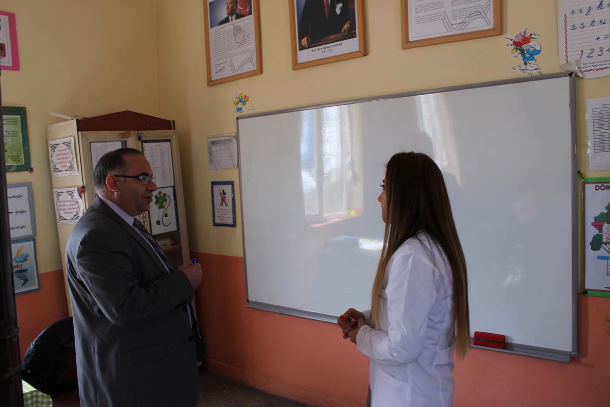Şube Müdürü Akkuş, köy okullarını gezdi