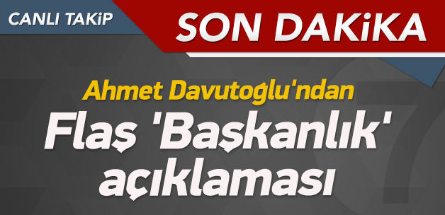 Sondakika Davutoğlu canlı yayında konuşuyor