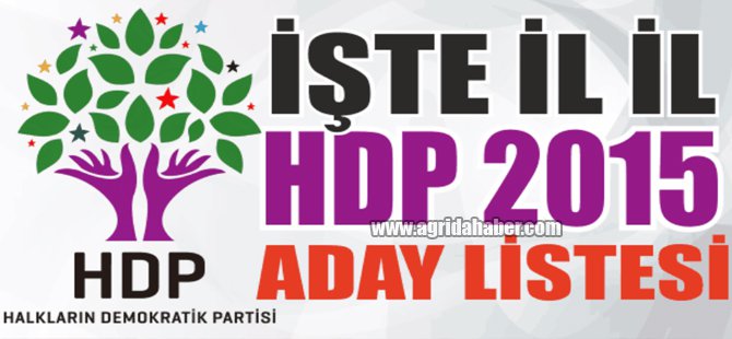 HDP'nin Milletvekili Aday Listesi Belli Oldu