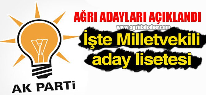 AK Parti Milletvekili Aday Listesini Açıkladı!