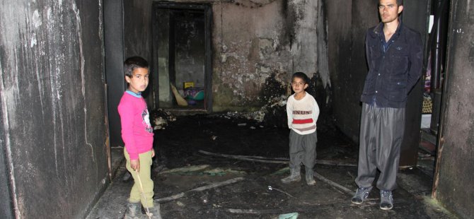 Şemdinli'de ev yangını