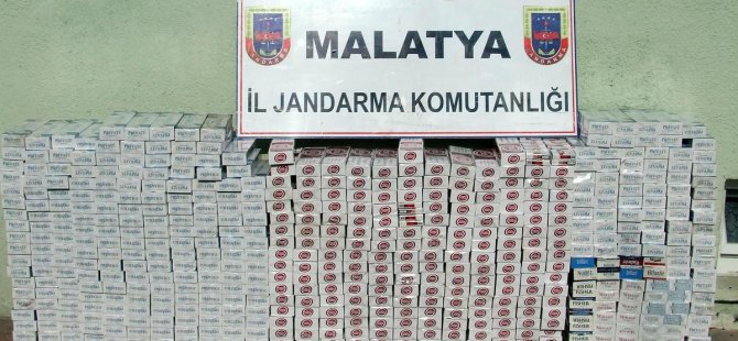 Yeşilyurt'ta 5 bin 160 paket kaçak sigara ele geçirildi