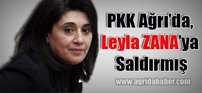 PKK Ağrı'da, Leyla Zana'ya Saldırmış