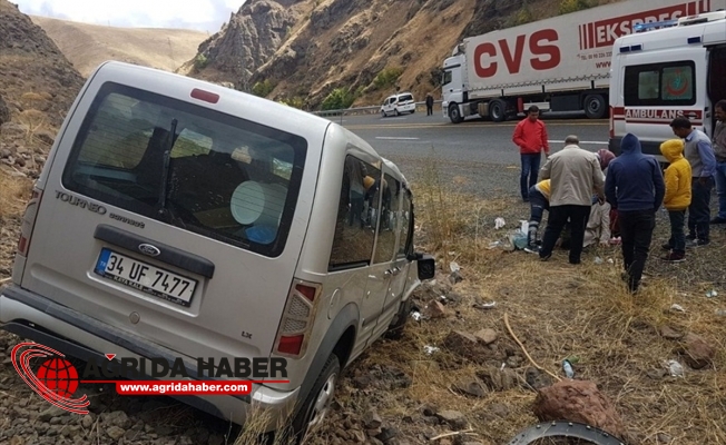 Eleşkirt'te trafik kazası: 2 yaralı!