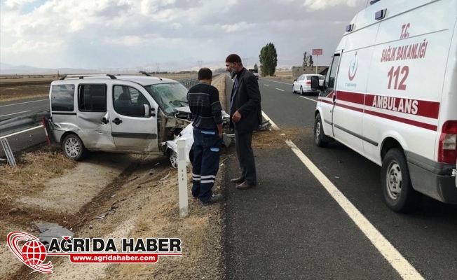 Eleşkirt'te yine Trafik Kazası: 1 Yaralı