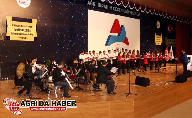 Ağrı İbrahim Çeçen Üniversitesinde Türk Halk Müziği Konseri Verildi