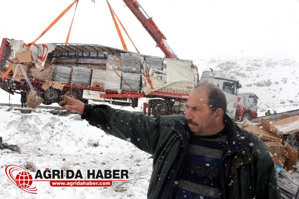 Ağrı-Erzurum Karayolunda Tır Kaydı Yol Ulaşıma Kapandı!