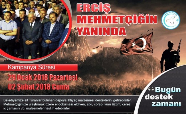 Erciş Mehmetçiğin yanında