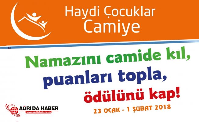 "Haydi Çocuklar Camiye" Projesi Hayata Geçiyor