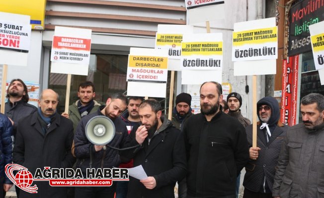 Mazlumder Ağrı Şubesinden 28 Şubat Protestosu