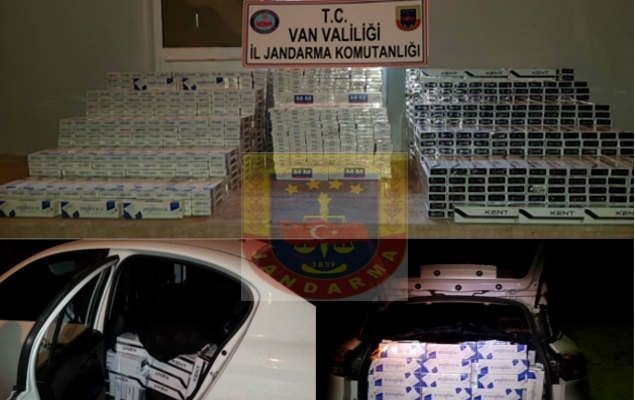 Van’da 16 bin paket kaçak sigara ele geçirildi