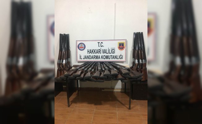 Yüksekova’da 50 adet av tüfeği ele geçirildi