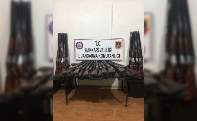 Yüksekova’da 50 adet av tüfeği ele geçirildi Yüksekova’da 50 adet av tüfeği ele geçirildi