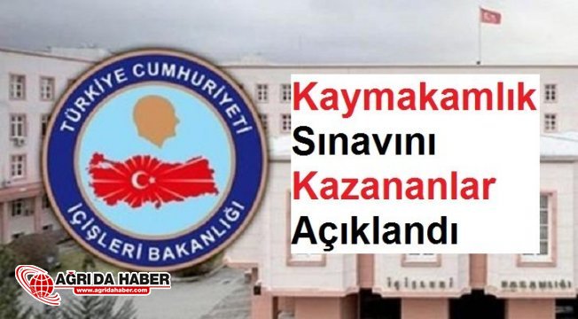 2018 Kaymakamlık Sınavı Nihai Başarı Listesi Açıklandı