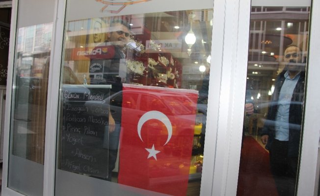 Afrin operasyonuna bayraklı destek Afrin operasyonuna bayraklı destek