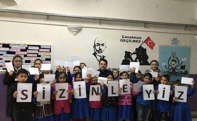 Afrin’de görev yapan Mehmetçiklerden öğrencilere mektup