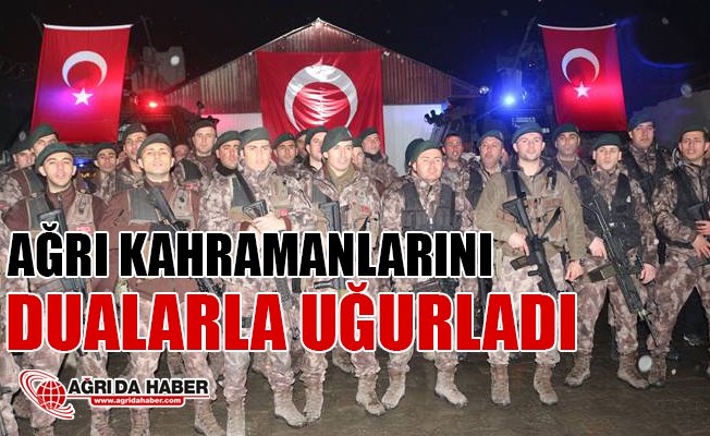 Ağrı’da PÖH’leri Afrin’e binler uğurlandı