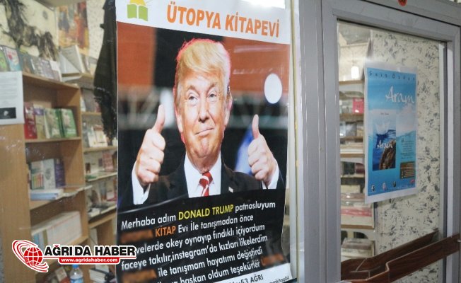 Ağrılı sahafçı kitap satmak için mizaha başvurdu