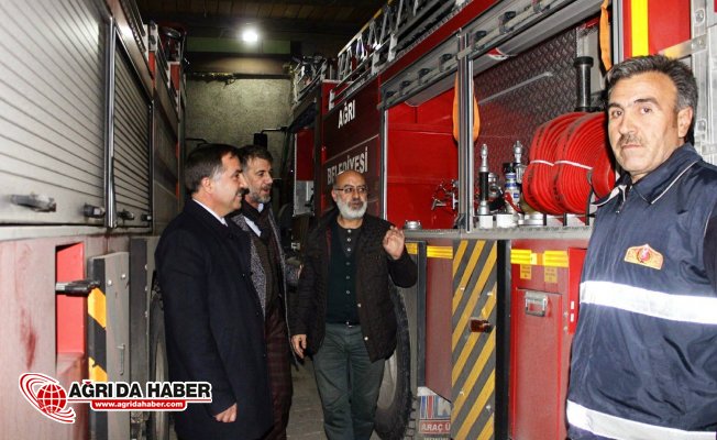 Ak Parti İl Başkanı Abbas Aydın İtfaiye Ekiplerini Ziyaret Etti