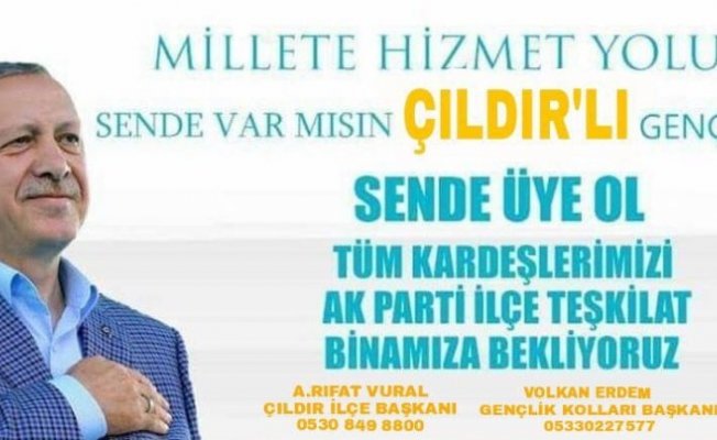 AK Parti Çıldır Gençlik Kollarından üye kampanyası